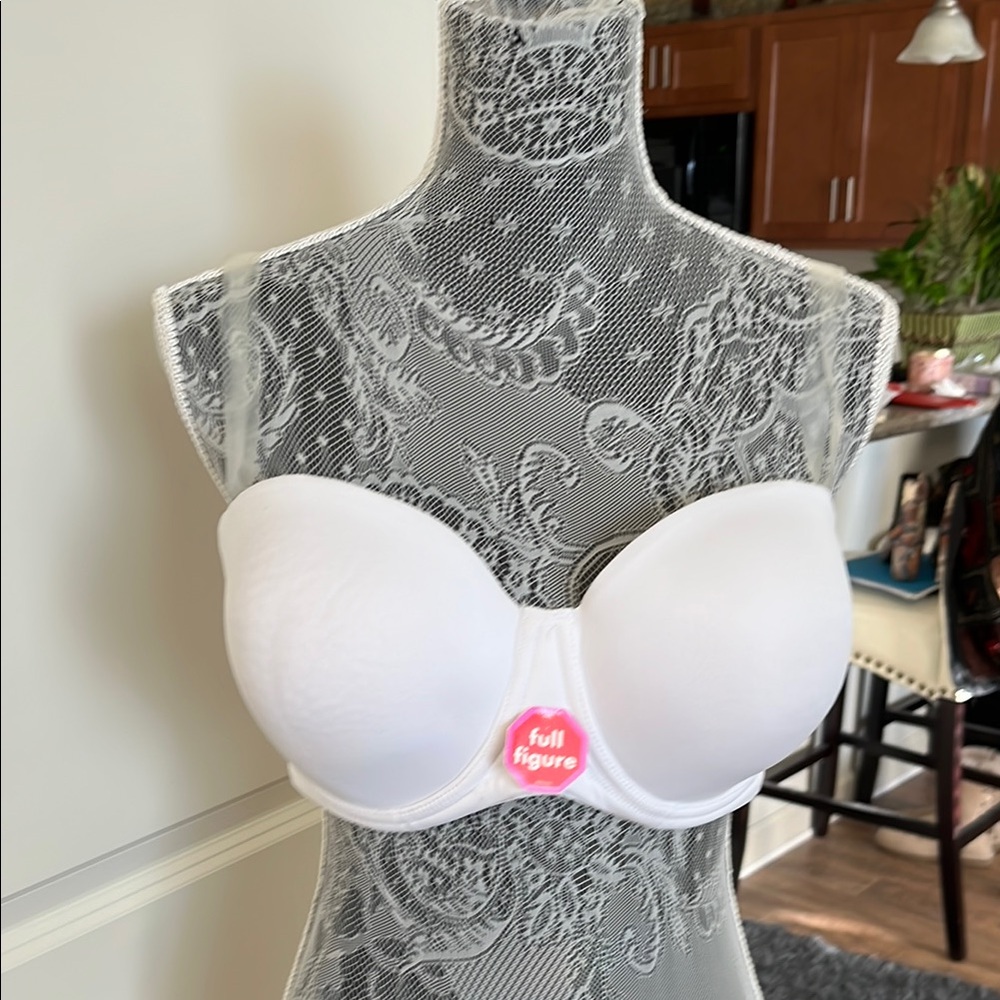 Women's White Strapless Bra 5 way wear 38D
